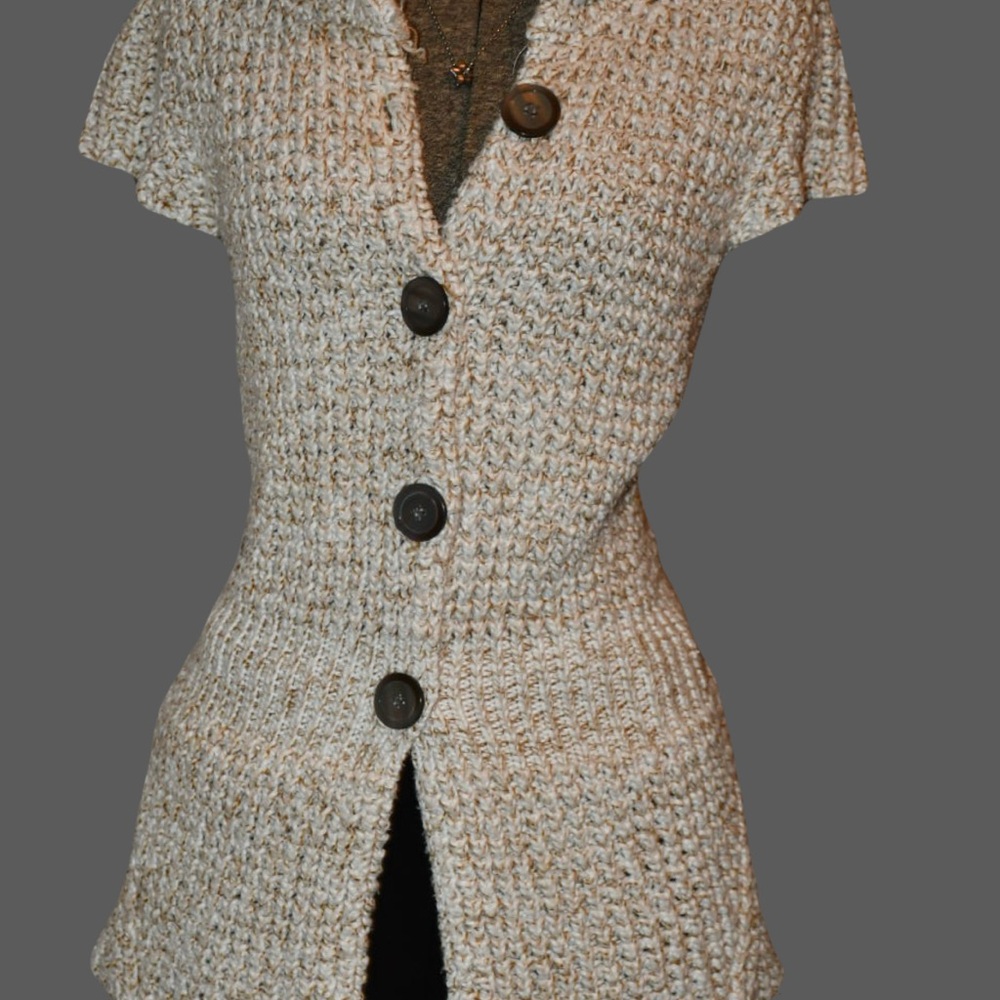 Kenneth Cole Cream Cardigan Sweater